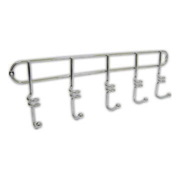 Стенна закачалка TWIST 4,3x14,5 cm лъскав хром