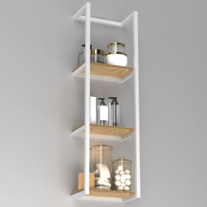 Стенна закачалка за кърпа 78x23 см бяла