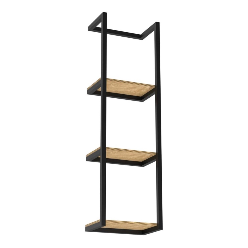 Стенна закачалка за кърпа 78x23 см черна