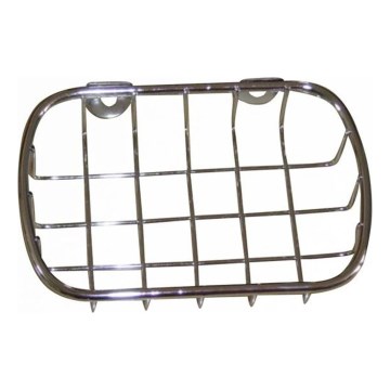 Стенно метално сапунерче 9x14 см, лъскав хром