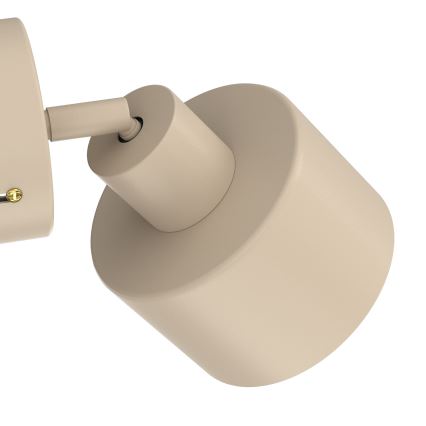Стенно насочващо осветително тяло PARKLA 1xE27/15W/230V бежово