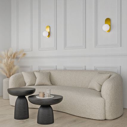 Стенно осветително тяло 1xE27/40W/230V, златисто/бяло