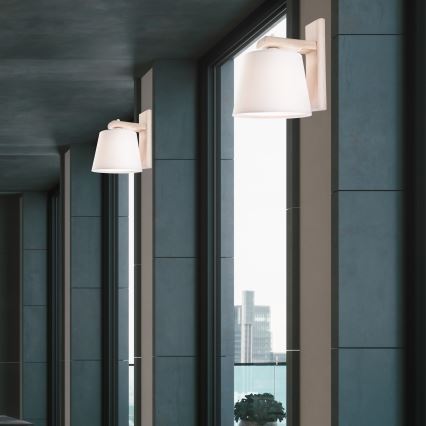 Стенно осветително тяло 1xE27/60W/230V дъб