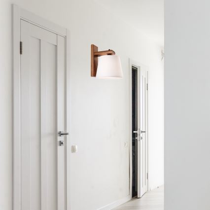 Стенно осветително тяло AIDA 1xE27/60W/230V, цвят дъб