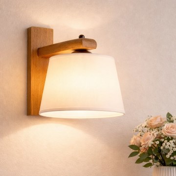 Стенно осветително тяло AIDA 1xE27/60W/230V дъб