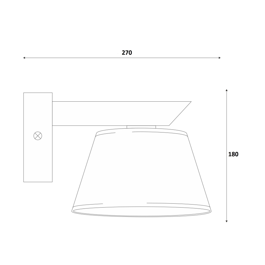 Стенно осветително тяло ANTONIO 1xE14/40W/230V бук