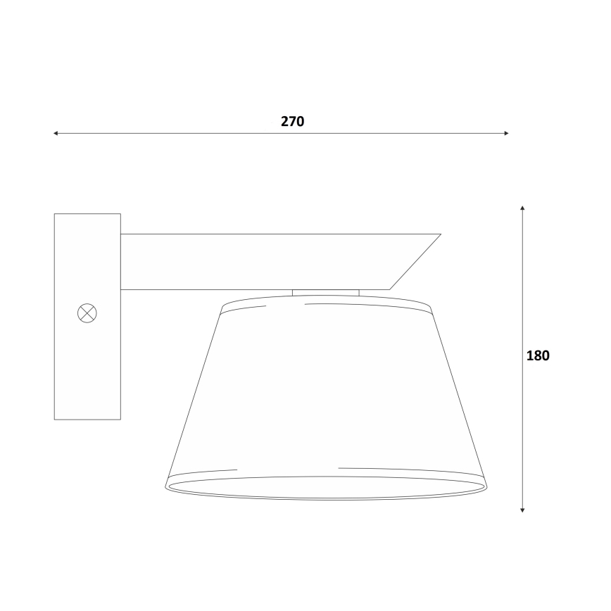 Стенно осветително тяло ANTONIO 1xE14/40W/230V бук