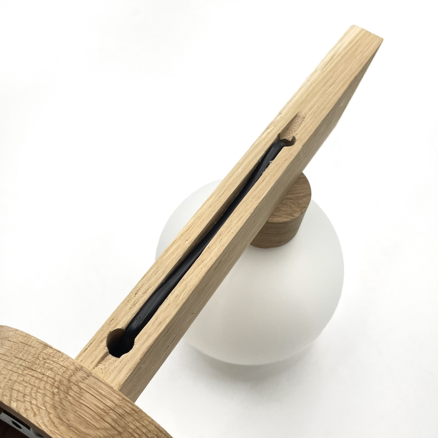 Стенно осветително тяло ANTONIO 1xG9/5W/230V дъб/бяло