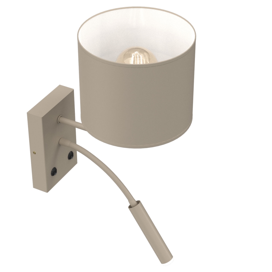 Стенно осветително тяло ARDEN 1xE27/15W/230V + 1xG9/8W бежово