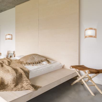 Аплик ELODIE 1xE27/60W/230V, бук