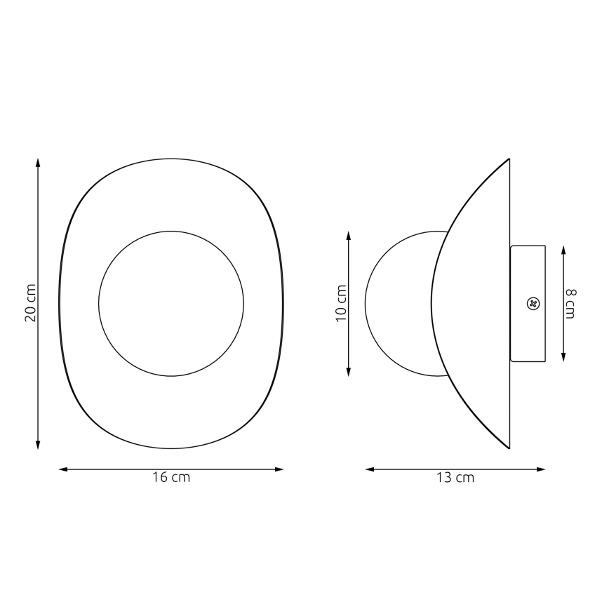 Стенно осветително тяло FIERO 1xG9/8W/230V сиво