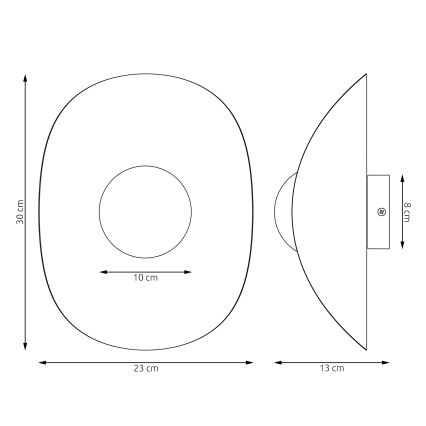 Стенно осветително тяло FIERO 1xG9/8W/230V сиво