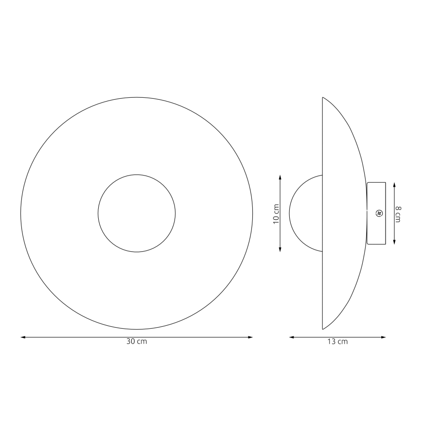 Стенно осветително тяло INSPO 1xG9/8W/230V бяло