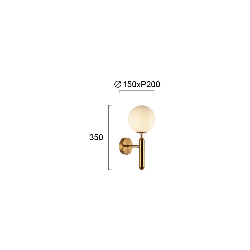 Стенно осветително тяло JOLIN 1xG9/5W/230V златно
