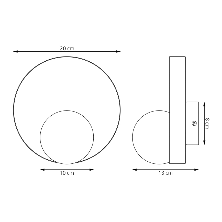 Стенно осветително тяло KIDO 1xG9/8W/230V бежово