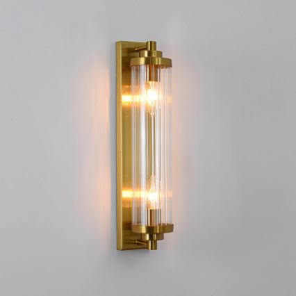 Стенно осветително тяло LORENZO 2xE14/40W/230V златисто