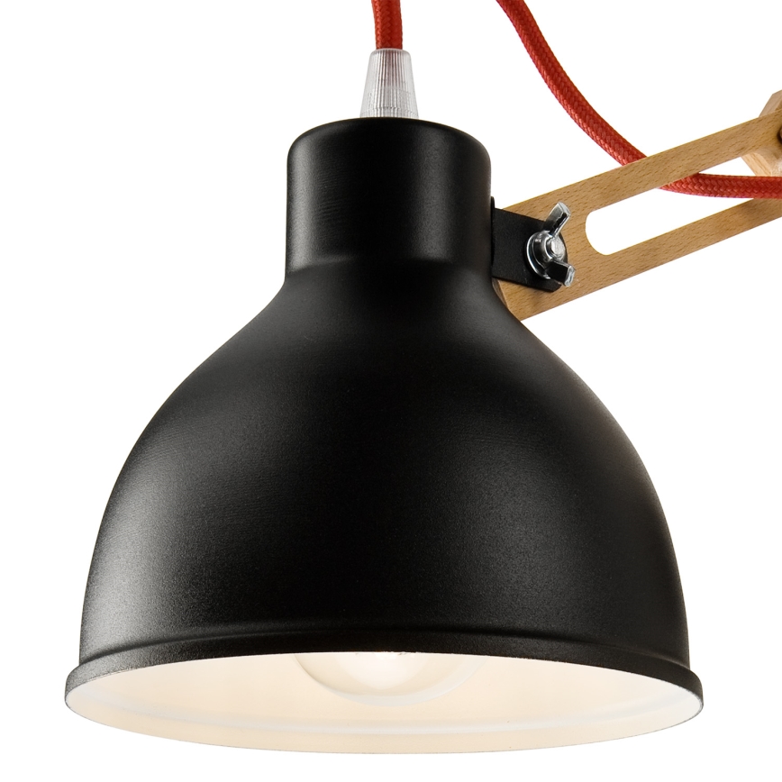 Стенно осветително тяло MARCELLO 1xE27/60W/230V бук