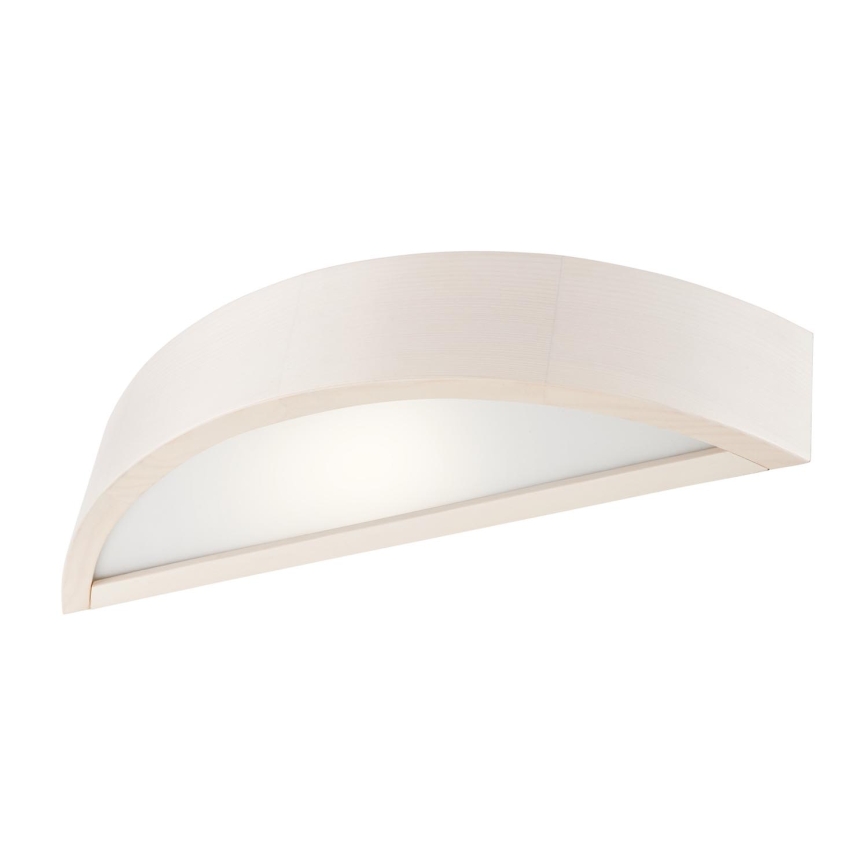 Стенно осветително тяло NATURAL 1xE27/60W/230V борово/кремаво