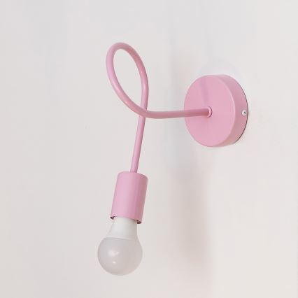 Стенно осветително тяло OXFORD 1xE27/15W/230V розово