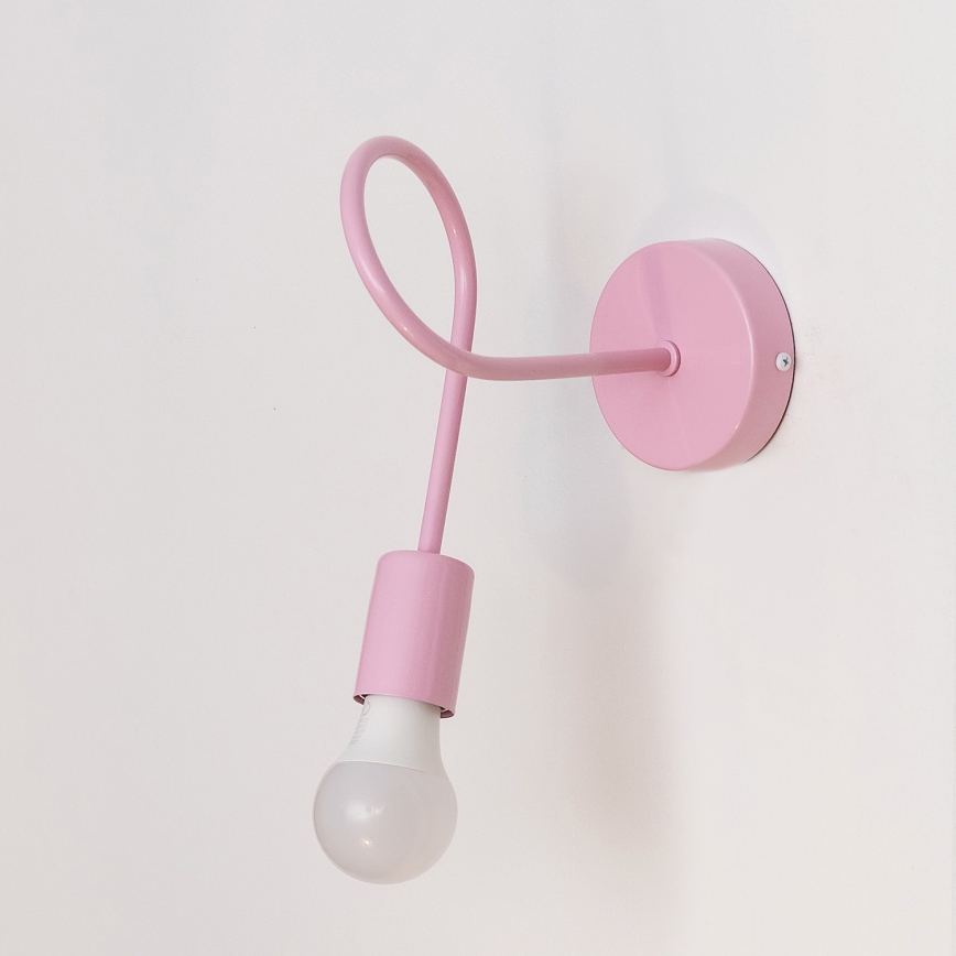 Стенно осветително тяло OXFORD 1xE27/15W/230V розово