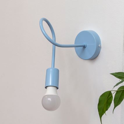 Стенно осветително тяло OXFORD 1xE27/15W/230V синьо