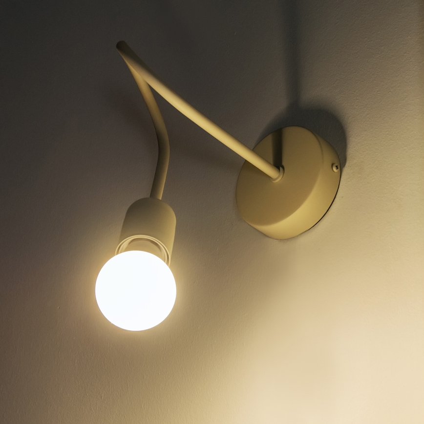 Стенно осветително тяло OXFORD 1xE27/15W/230V, кремаво