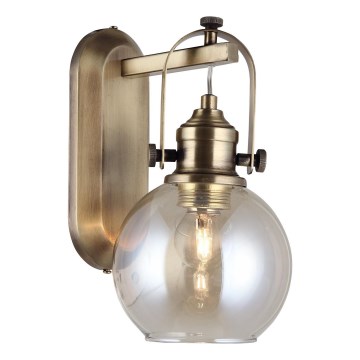 Стенно осветително тяло POLINO 1xE27/40W/230V бронзово