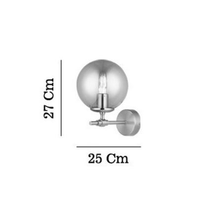Стенно осветително тяло POLINO 1xE27/40W/230V златно