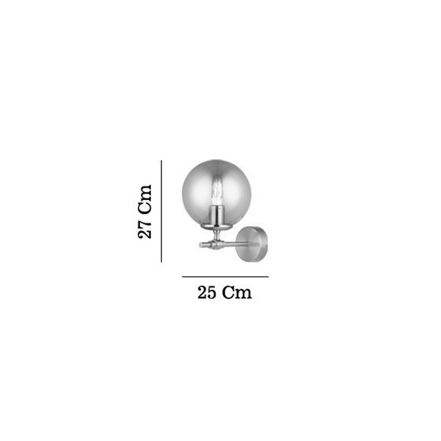 Стенно осветително тяло POLINO 1xE27/40W/230V златно
