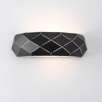 Стенно осветително тяло REUS 1xE27/40W/230V черно