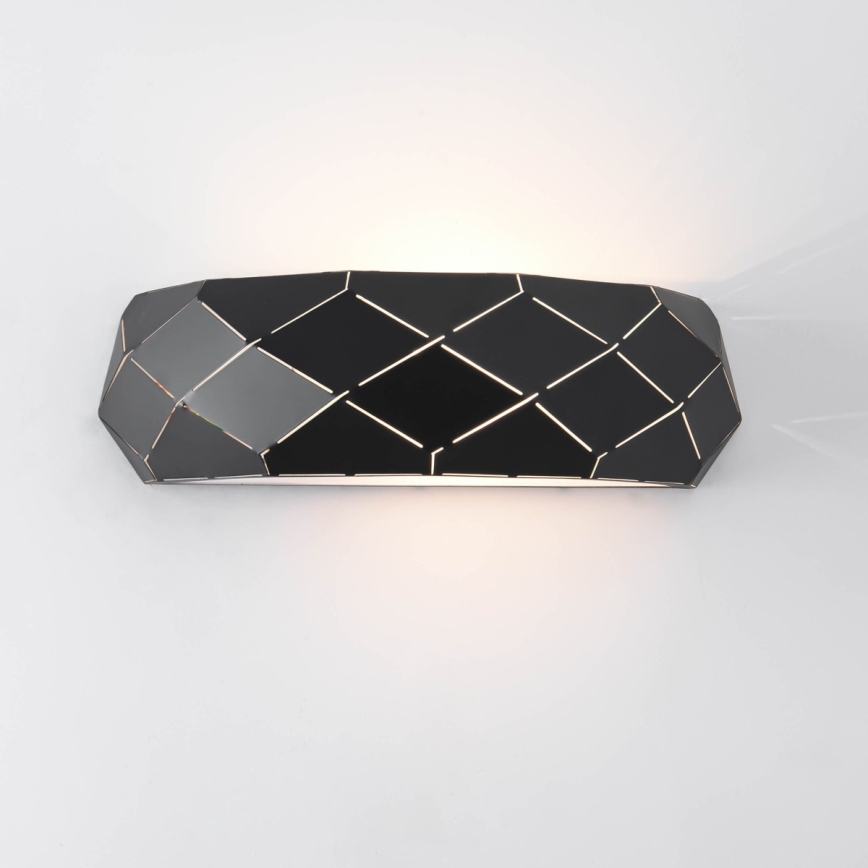 Стенно осветително тяло REUS 1xE27/40W/230V черно