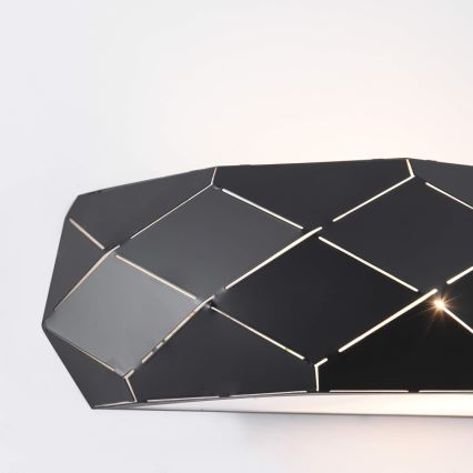 Стенно осветително тяло REUS 1xE27/40W/230V черно