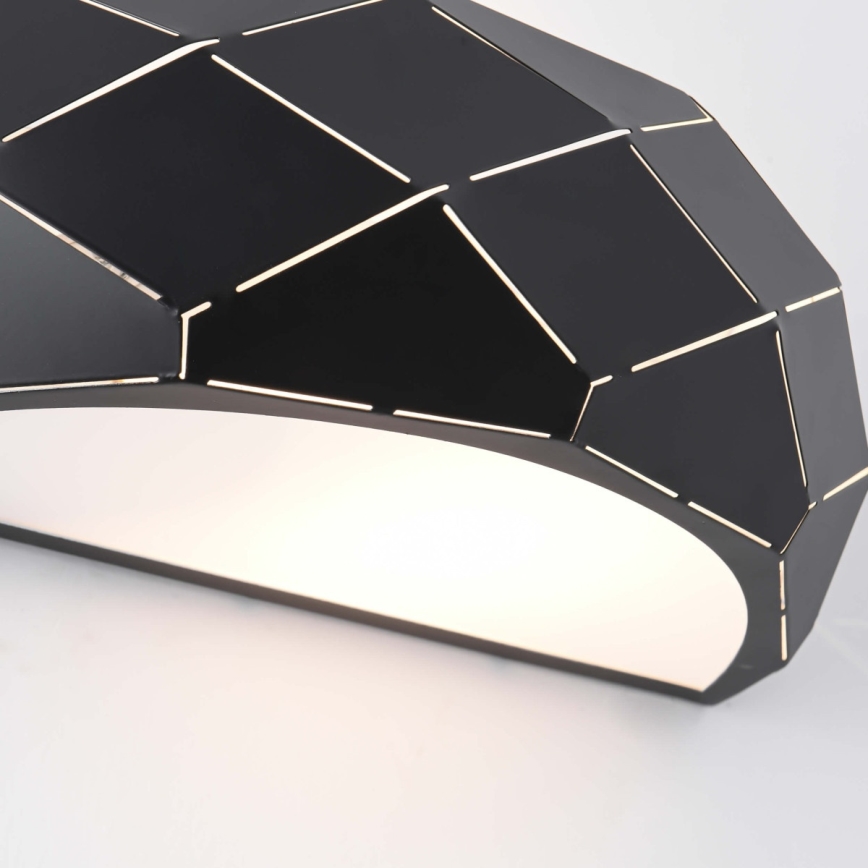 Стенно осветително тяло REUS 1xE27/40W/230V черно