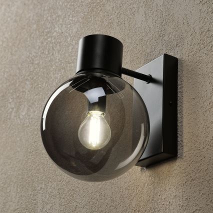 Стенно осветително тяло SFERIO 1xE14/5W/230V черно/опушено черно