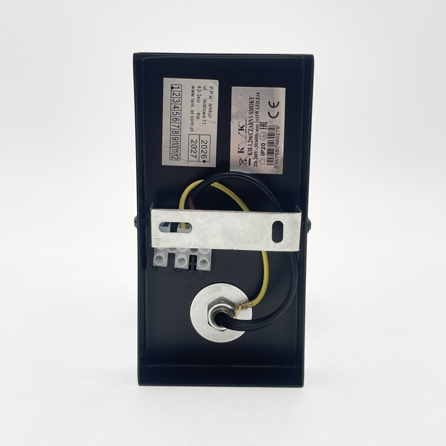 Стенно осветително тяло SFERIO 1xE14/5W/230V черно/опушено черно