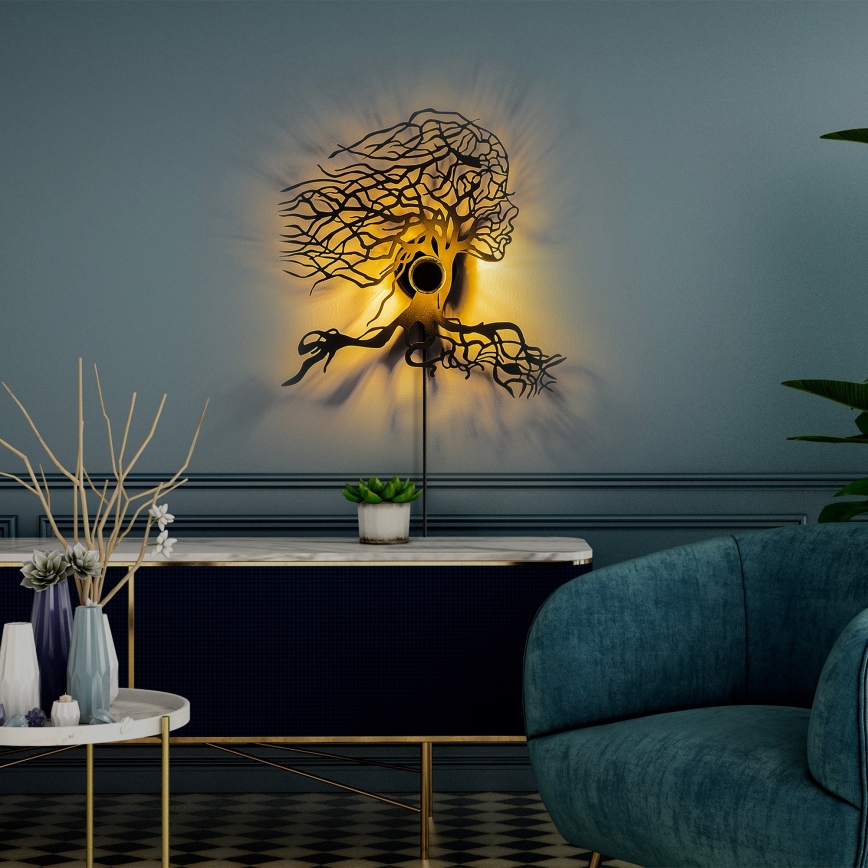 Стенно осветително тяло TREE WOMAN 1xE27/40W/230V, черно