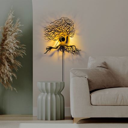 Стенно осветително тяло TREE WOMAN 1xE27/40W/230V, черно