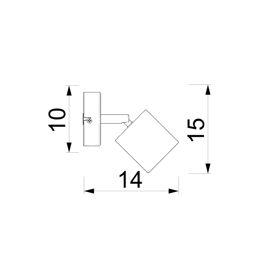 Стенно точково осветително тяло DEMIA 1xGU10/8W/230V бежово