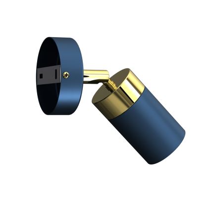 Стенно точково осветително тяло JOKER 1xGU10/25W/230V синьо/златно