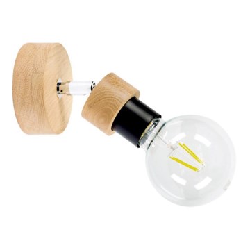 Стенно точково осветително тяло MARJOLAINE 1xE27/25W/230V дъб