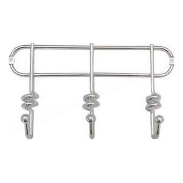 Стенно закачалка TWIST 13,3x25,3 см, хром с блясък