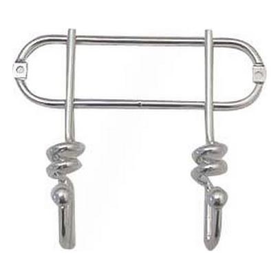 Стенно закачалка TWIST 13,5x16,5 см, лъскав хром