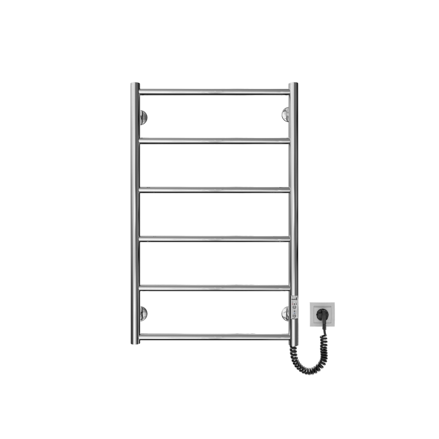 Лира за баня CLASSIC 110 W / 230 V, 80 x 53 см, неръждаема стомана / лъскав хром, дясно изпълнение