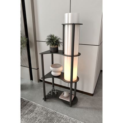 Стойна лампа с рафтове NOTO 1xE27/40W/230V черна