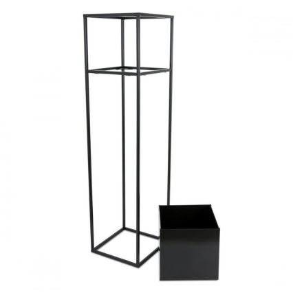 Стойка за цвета 90x24 см черен