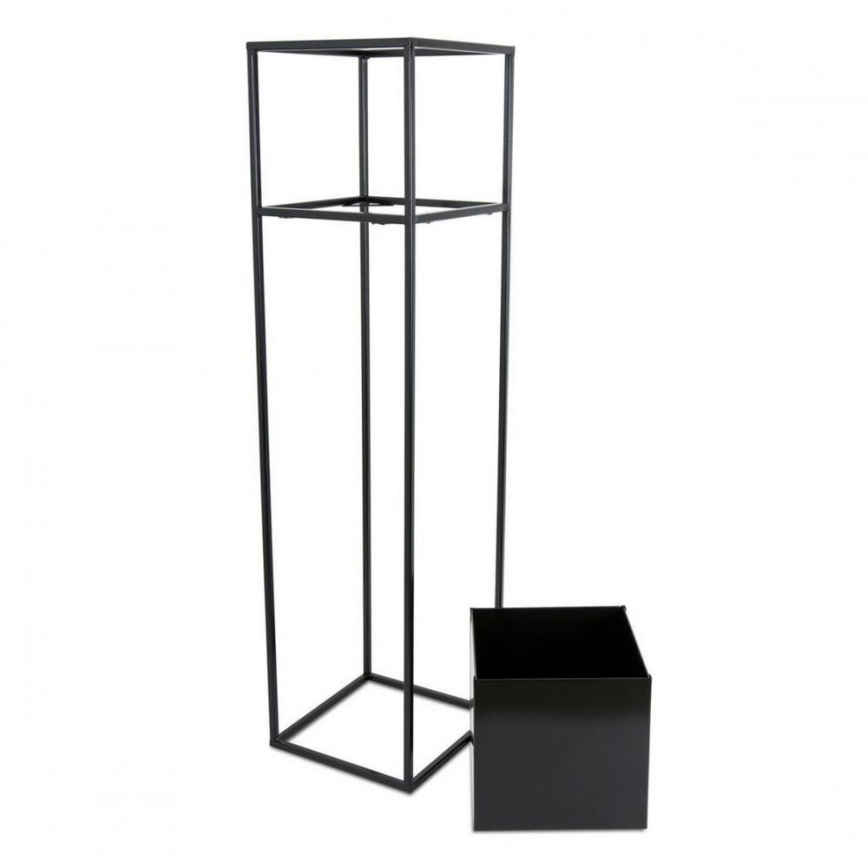 Стойка за цвета 90x24 см черен