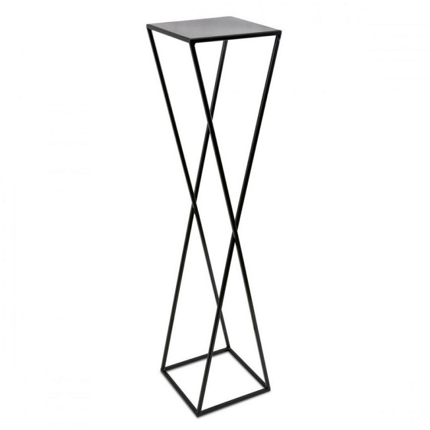 Стойка за цветя 100x24 черна