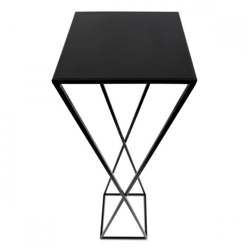 Стойка за цветя 100x24 черна