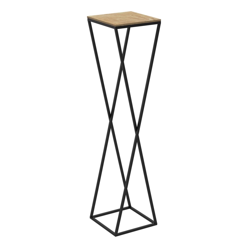 Стойка за цветя 100x24 см черна