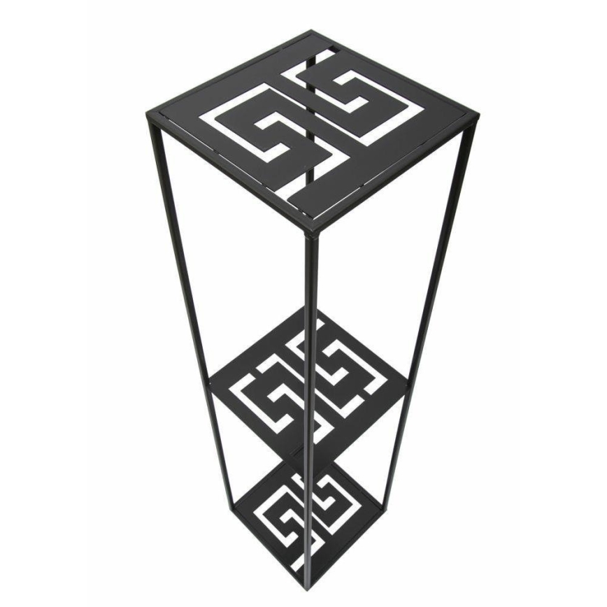 Стойка за цветя 100x24 см черен